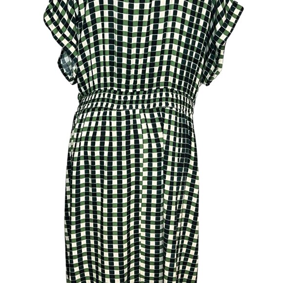 Ava & Viv checked print twist front dress 2X NWT - Picture 7 of 12